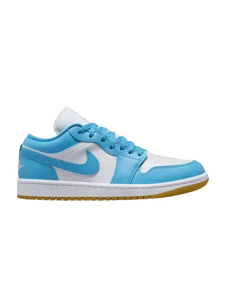 Кроссовки Air Jordan Wmns Air Jordan 1 Low Dark Powder Blue Gum — изображение 1 из 1, темный синий
