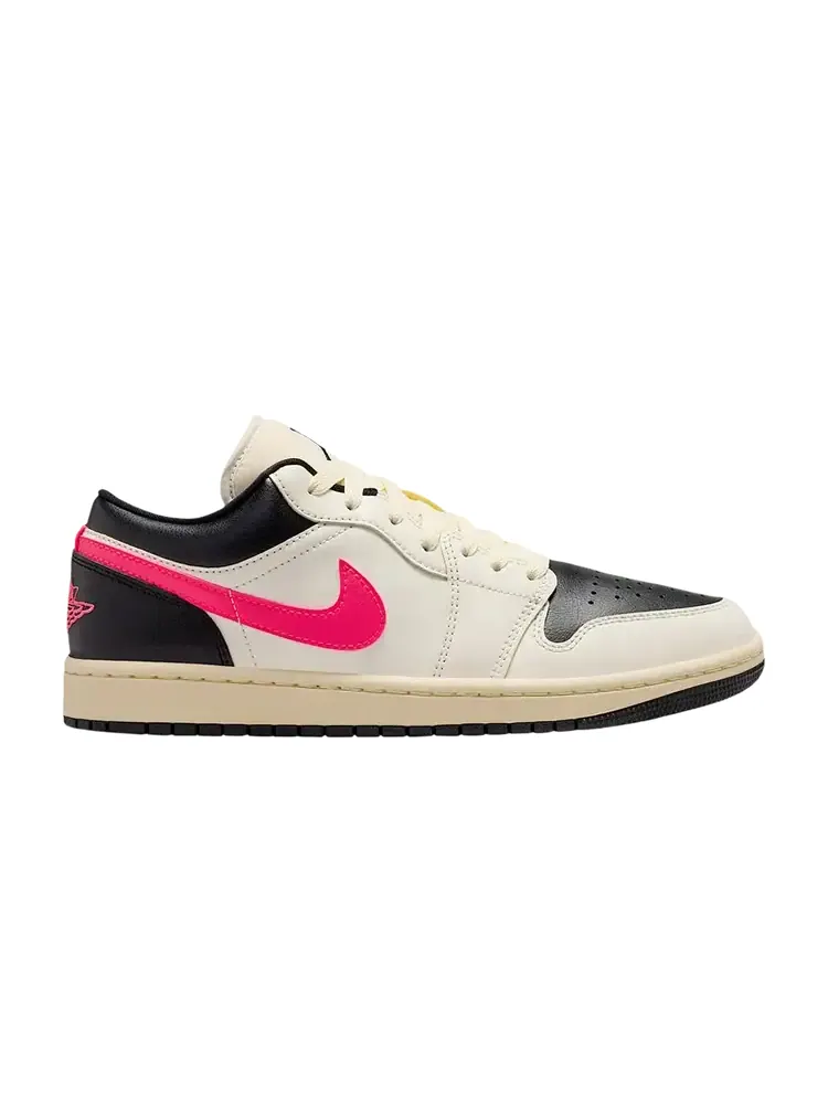 Женские кроссовки Air Jordan 1 Low 'Pale Ivory Black Muslin' — изображение 1 из 1, бежевый