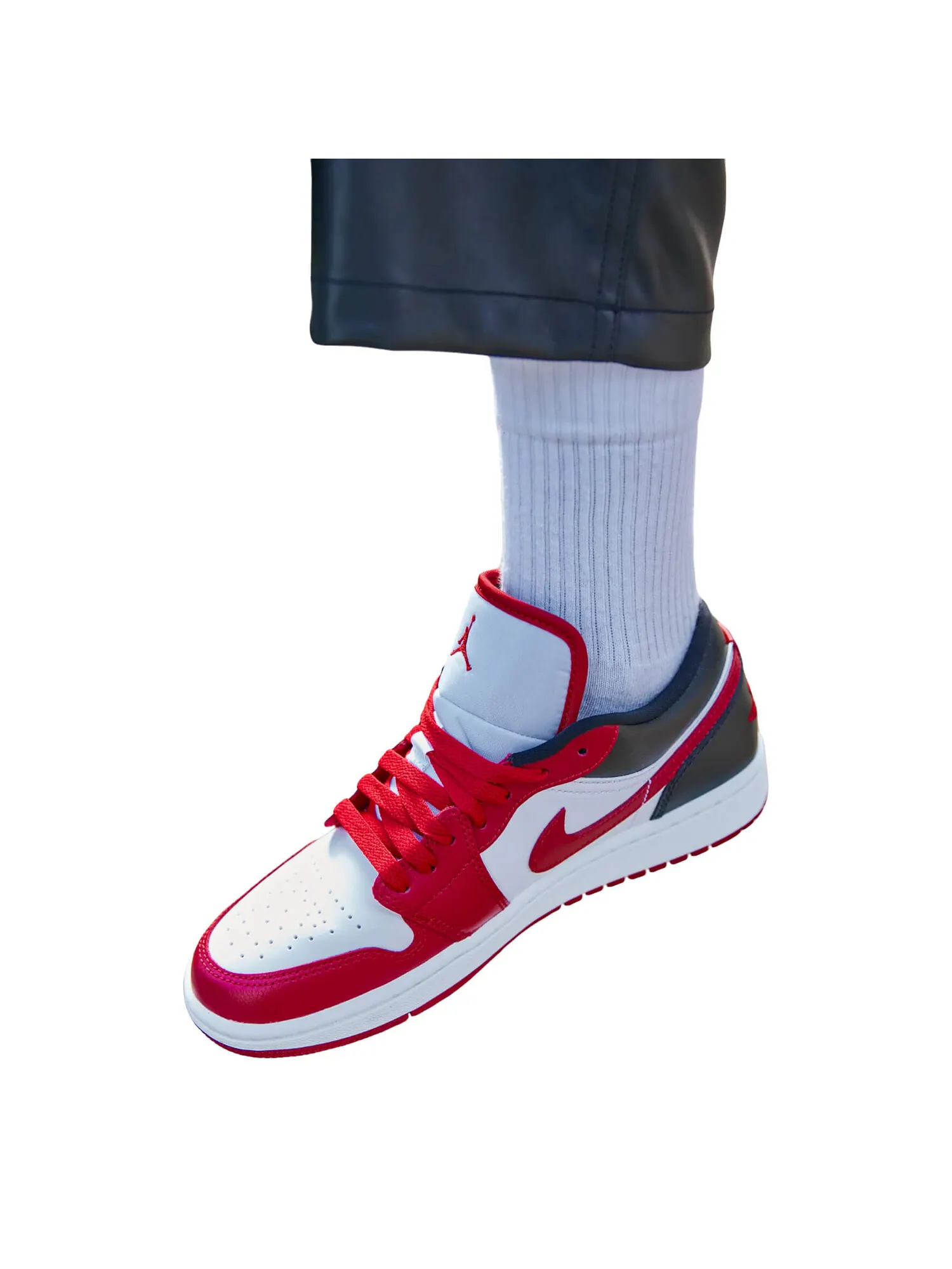 Кроссовки Nike Air Jordan Wmns Air 1 Low — изображение 6 из 7, белый/красный/черный