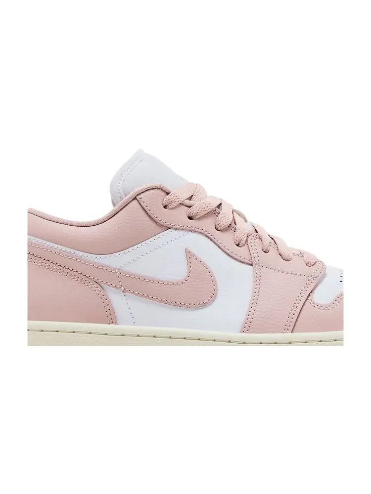 Кроссовки Air Jordan Wmns Air Jordan 1 Low 'Pink Oxford' — изображение 3 из 9, белый/розовый
