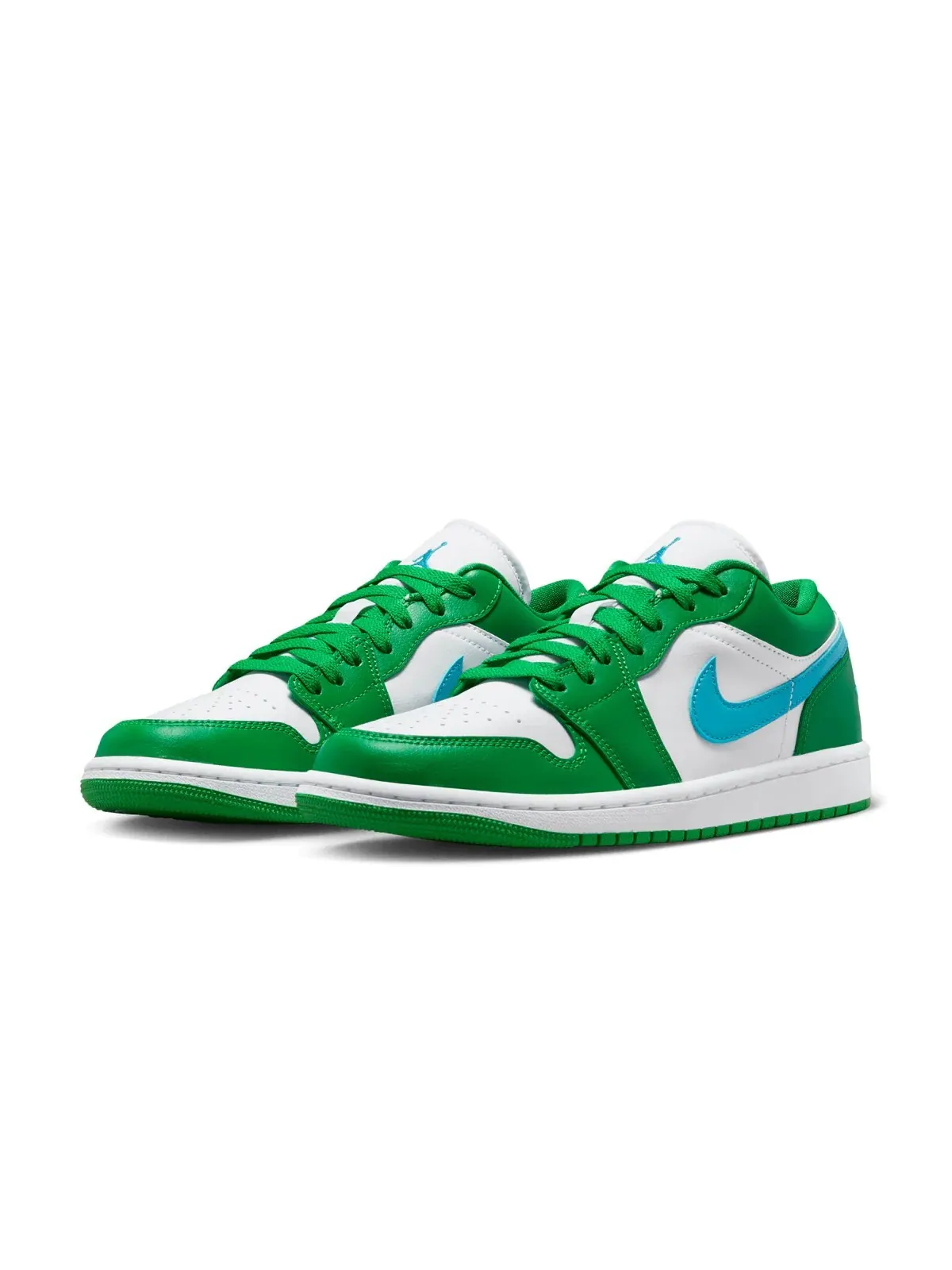 Кроссовки Air Jordan Wmns 1 Low 'Lucky Green' — изображение 2 из 8, зеленый