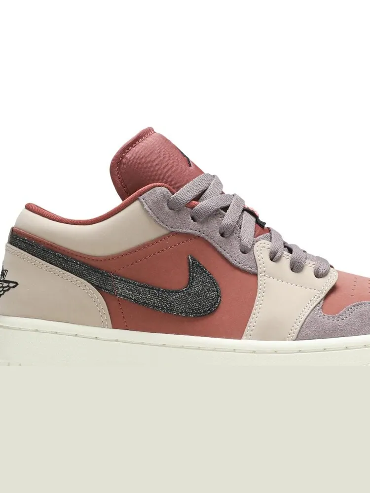 Кроссовки Wmns Air Jordan 1 Low Canyon Rust — изображение 2 из 8, розовый
