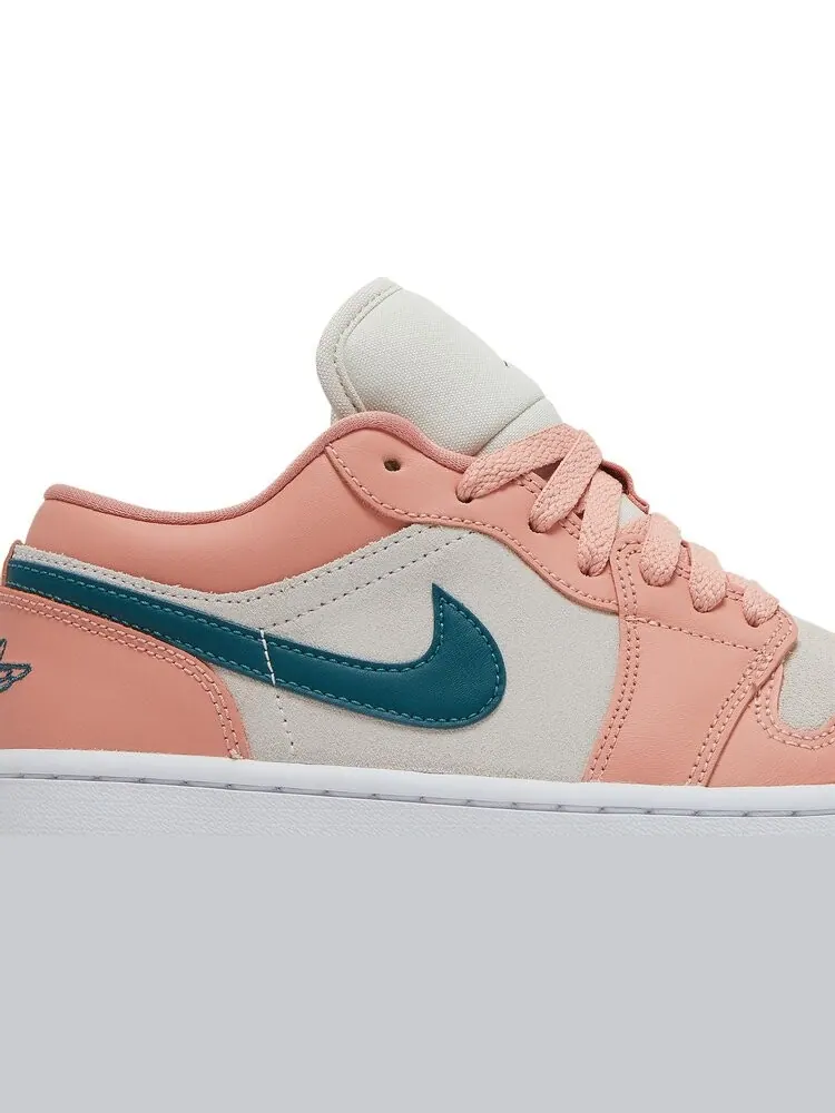 Кроссовки Wmns Air Jordan 1 Low Light Madder Root — изображение 2 из 8, розовый