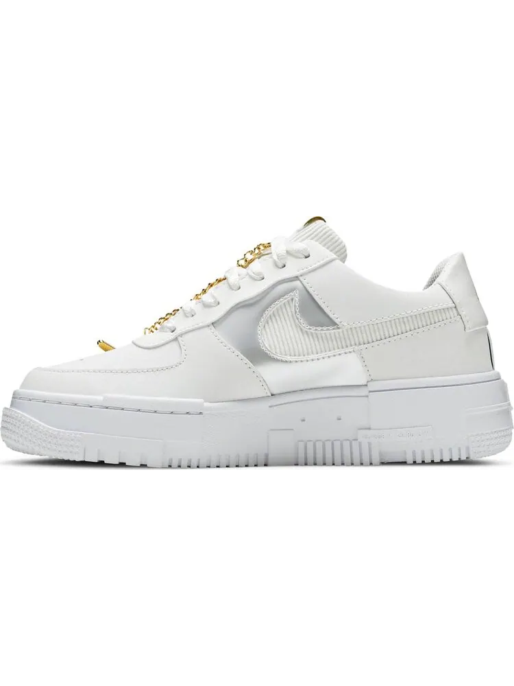 Кроссовки Nike Wmns Air Force 1 Pixel 'White Gold Chain' — изображение 3 из 8, белый