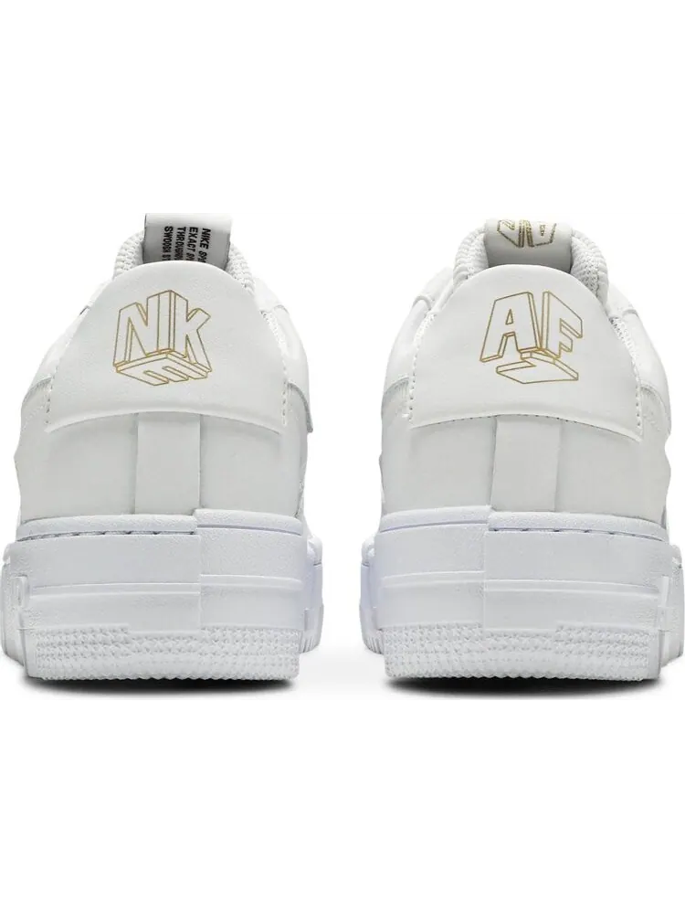 Кроссовки Nike Wmns Air Force 1 Pixel 'White Gold Chain' — изображение 6 из 8, белый