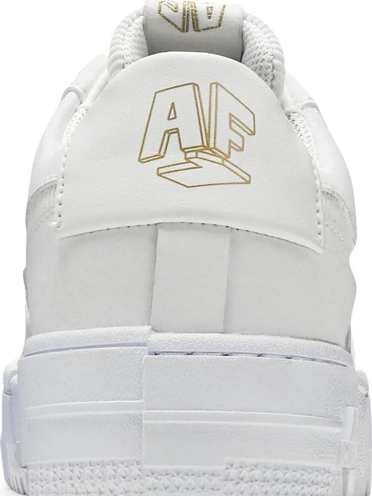 Кроссовки Nike Wmns Air Force 1 Pixel 'White Gold Chain' — изображение 7 из 8, белый