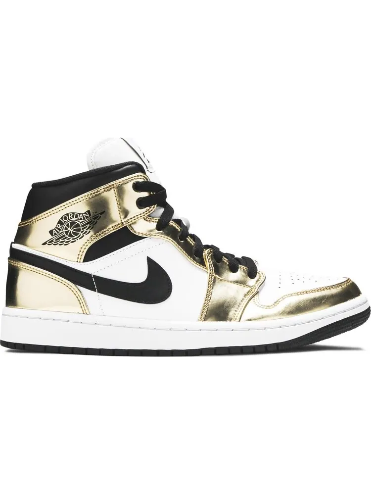 Кроссовки Air Jordan 1 Mid SE Metallic Gold — изображение 1 из 8, золото