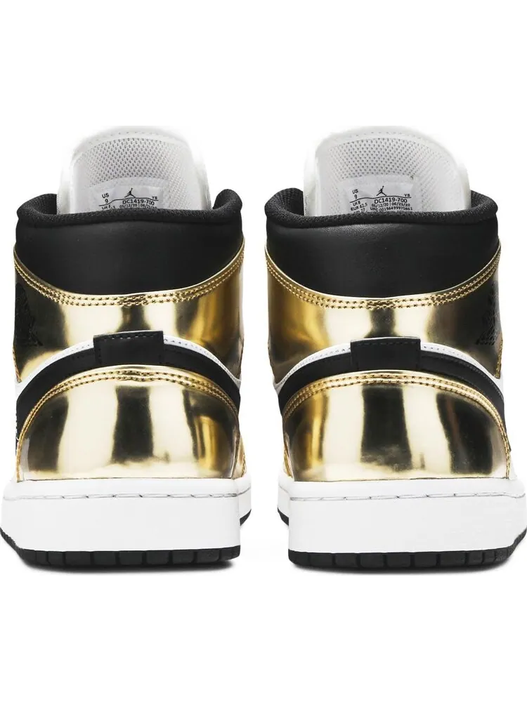 Кроссовки Air Jordan 1 Mid SE Metallic Gold — изображение 6 из 8, золото