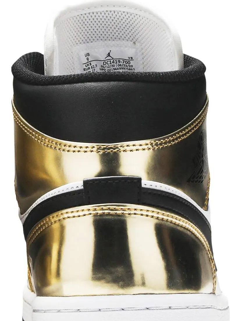 Кроссовки Air Jordan 1 Mid SE Metallic Gold — изображение 7 из 8, золото