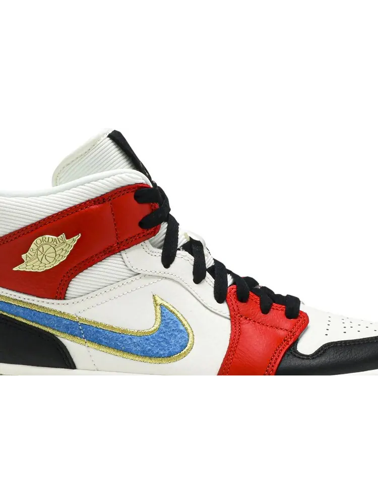 Кроссовки Wmns Air Jordan 1 Mid SE Let(Her)Man — изображение 2 из 8, белый