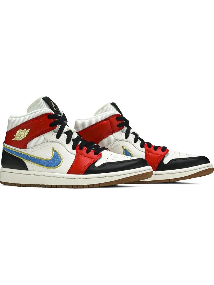 Кроссовки Wmns Air Jordan 1 Mid SE Let(Her)Man — изображение 8 из 8, белый