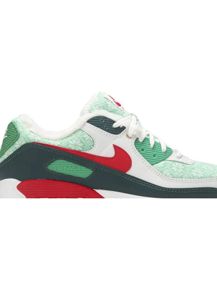 Кроссовки Nike Air Max 90 'Christmas Sweater' — изображение 2 из 8, зеленый