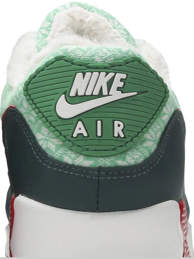 Кроссовки Nike Air Max 90 'Christmas Sweater' — изображение 7 из 8, зеленый