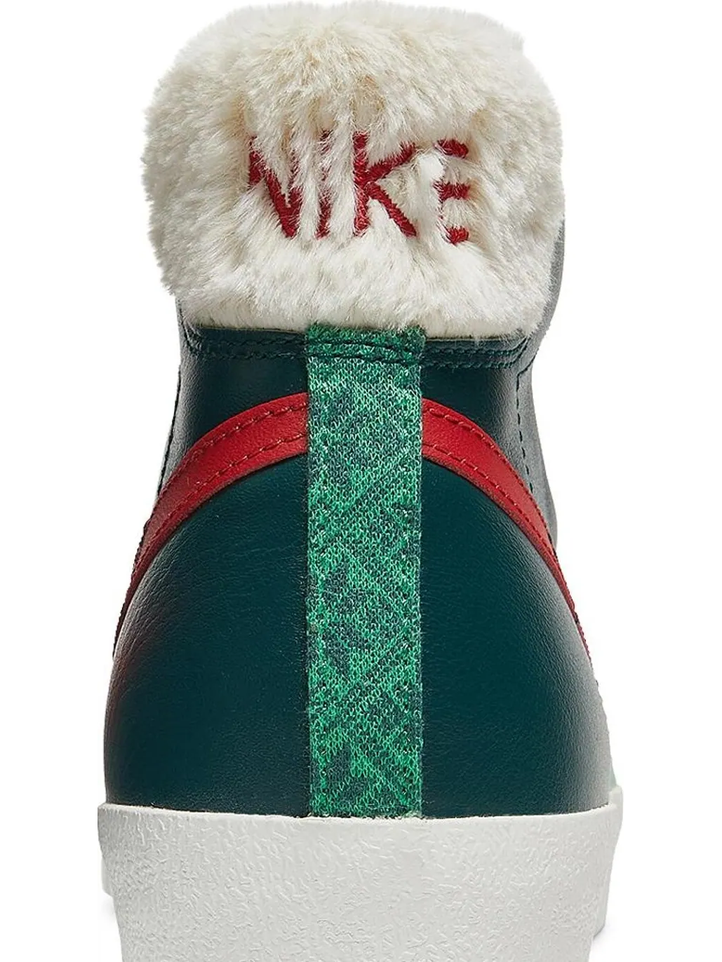 Кроссовки Nike Blazer Mid '77 Vintage 'Christmas Sweater' — изображение 7 из 8, зеленый