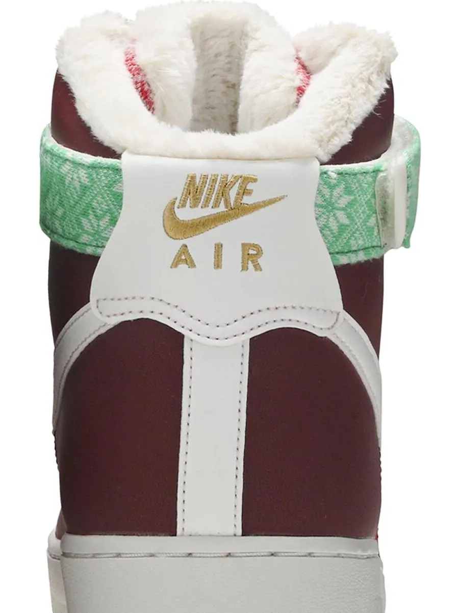 Кроссовки Nike Air Force 1 High 'Christmas Sweater' — изображение 7 из 8, красный