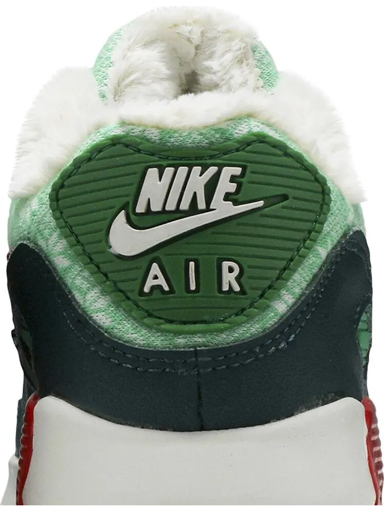 Кроссовки Nike Air Max 90 GS 'Christmas Sweater' — изображение 7 из 8, зеленый