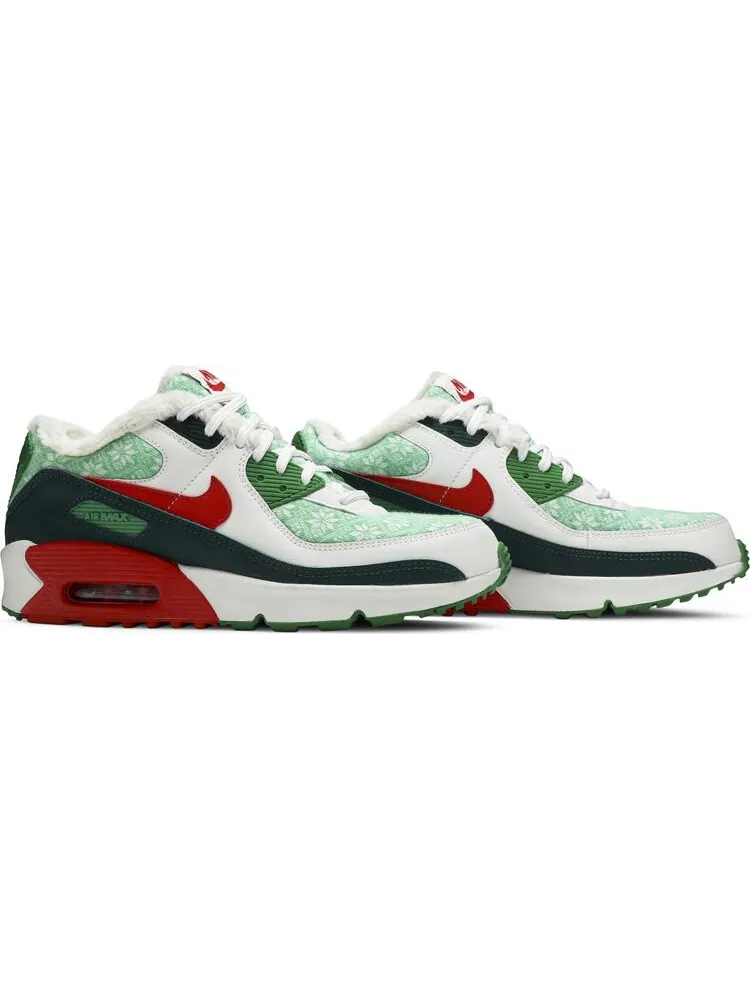 Кроссовки Nike Air Max 90 GS 'Christmas Sweater' — изображение 8 из 8, зеленый