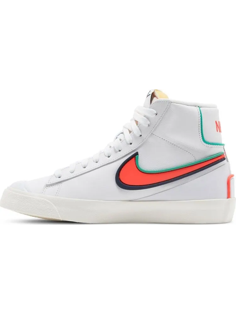 Кроссовки Nike Wmns Blazer Mid '77 'Infinite White Crimson' — изображение 3 из 8, белый