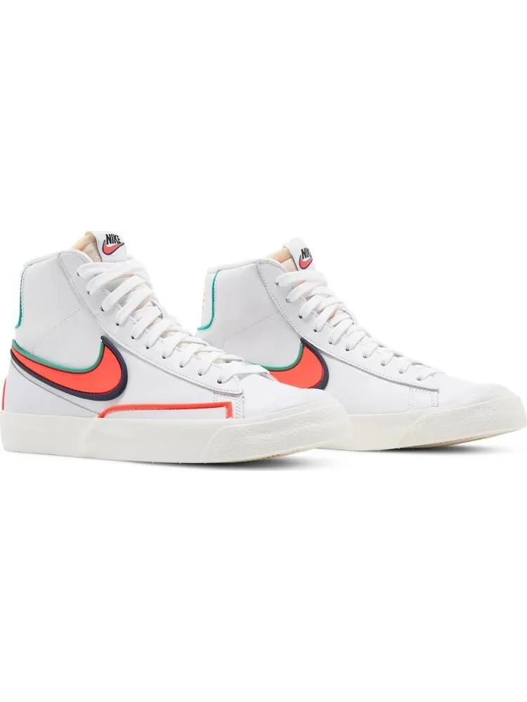 Кроссовки Nike Wmns Blazer Mid '77 'Infinite White Crimson' — изображение 8 из 8, белый