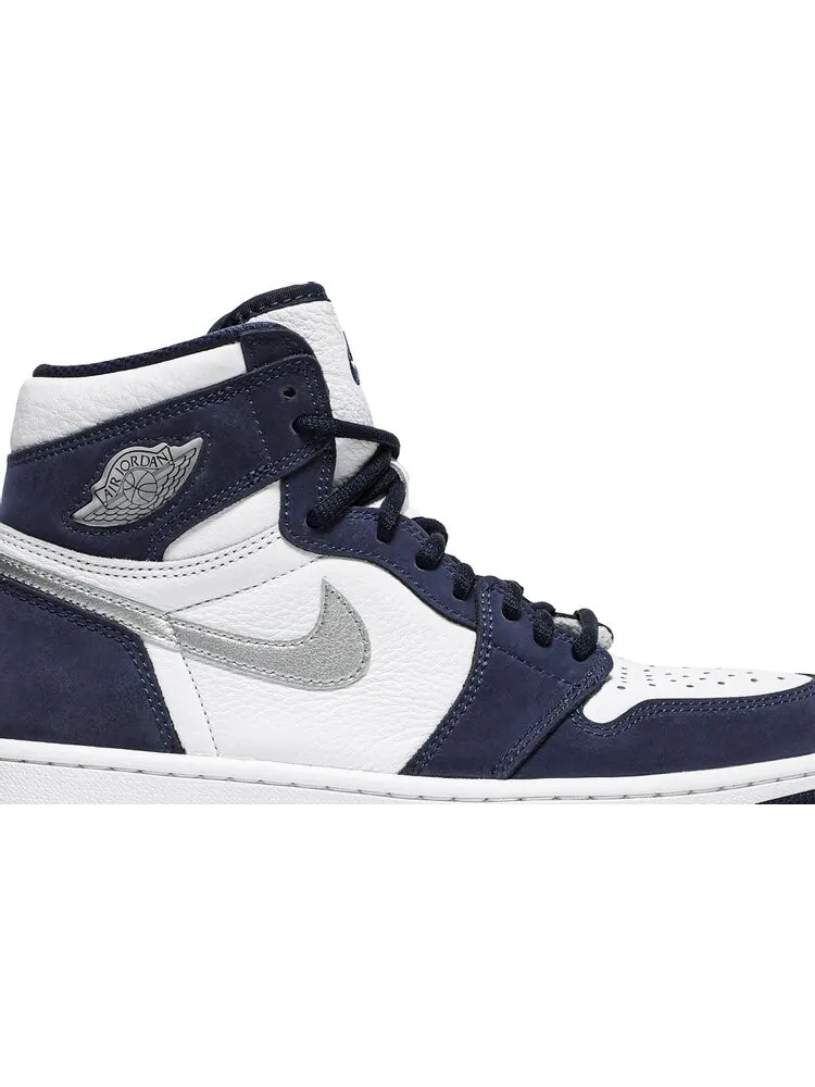 Кроссовки Air Jordan 1 Retro High co.JP Midnight Navy 2020 — изображение 2 из 8, синий