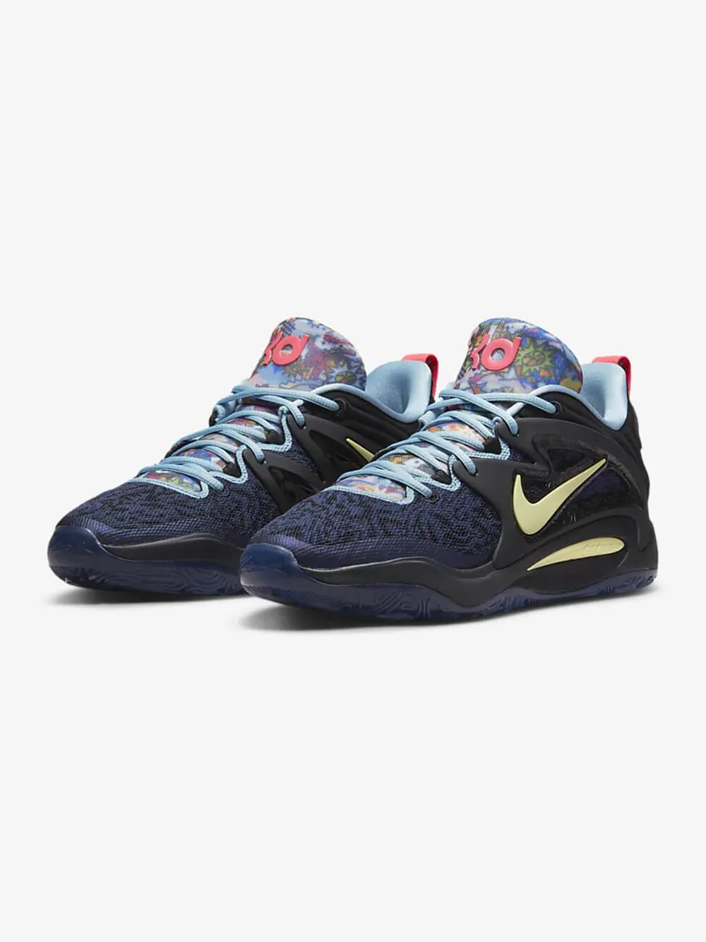 Баскетбольные кроссовки Nike KD15 — изображение 2 из 9, черный-синий