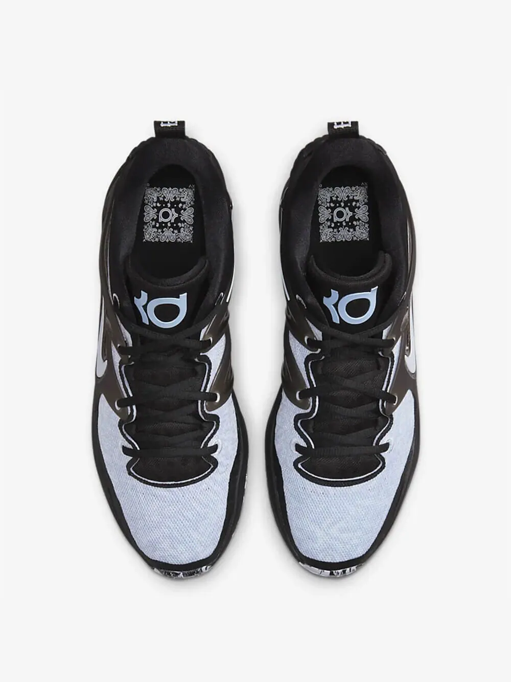 Баскетбольные кроссовки Nike KD15 — изображение 3 из 7, черный-светлый синий