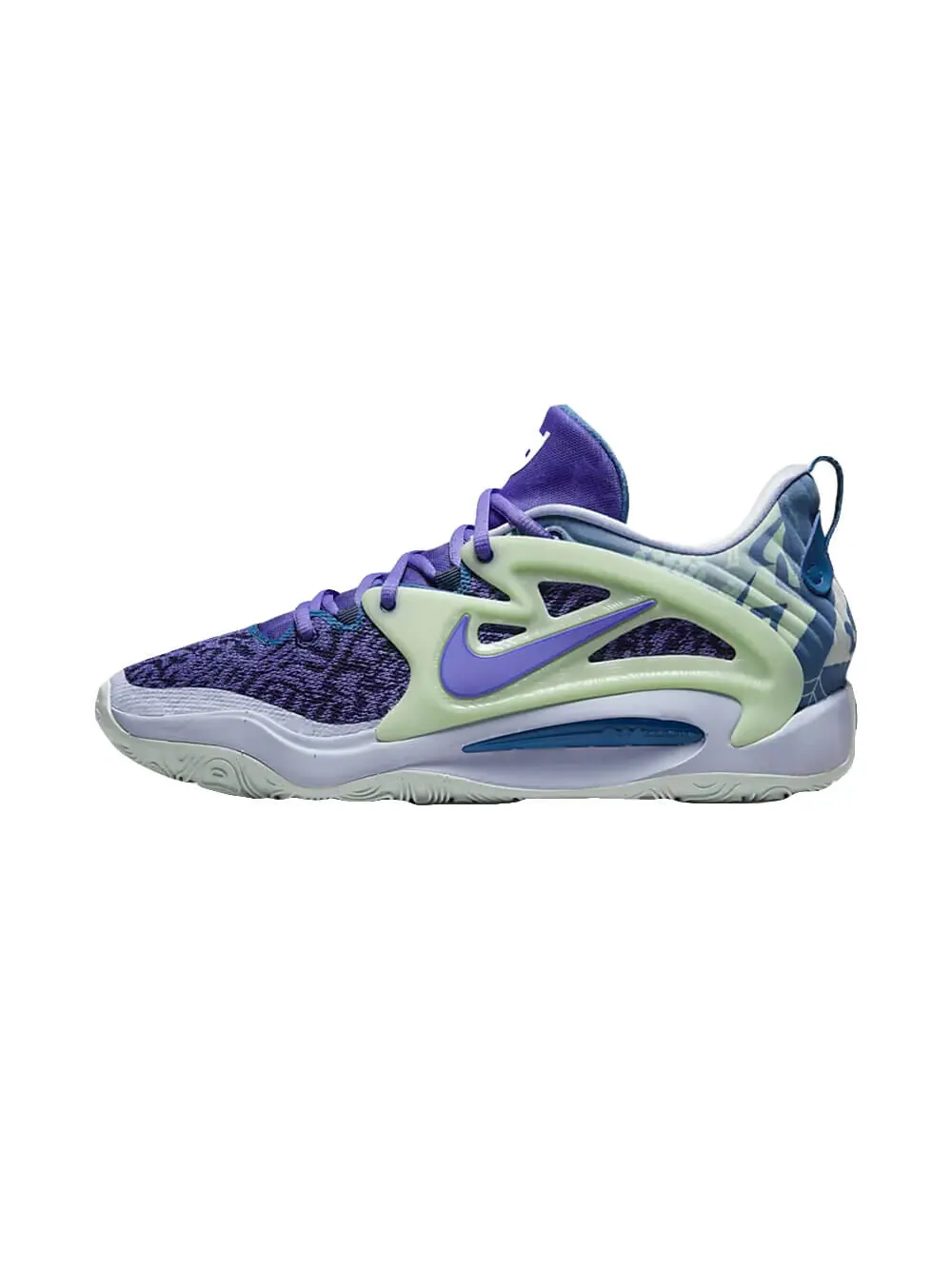 Баскетбольные кроссовки Nike KD15 — изображение 1 из 7, фиолетовый/зеленый