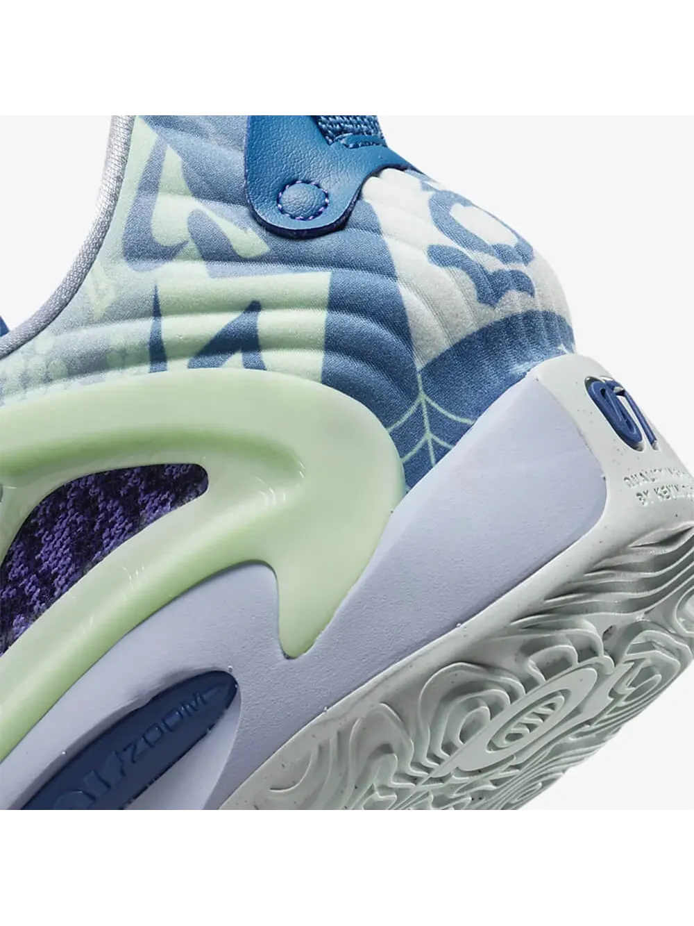 Баскетбольные кроссовки Nike KD15 — изображение 7 из 7, фиолетовый/зеленый