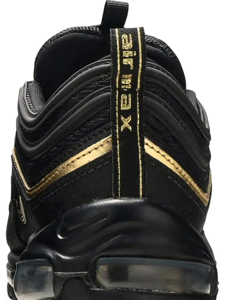 Кроссовки Nike Air Max 97 'Black Metallic Gold' — изображение 7 из 8, черный