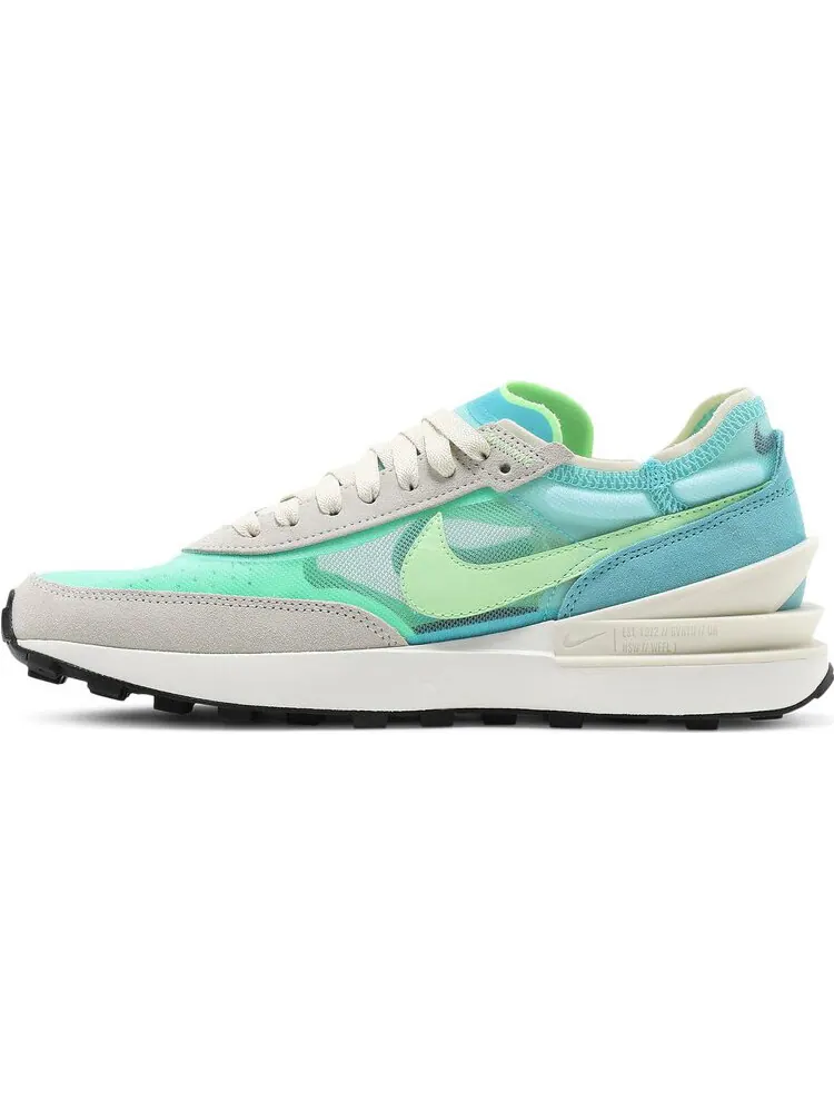 Кроссовки Nike Wmns Waffle One 'Bleached Aqua Lime Glow' — изображение 7 из 8, зеленый