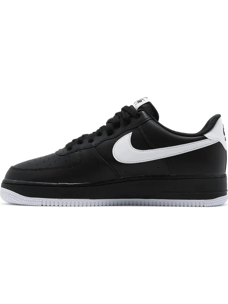 Кроссовки Nike Air Force 1 '07 'Black White' — изображение 3 из 8, черный