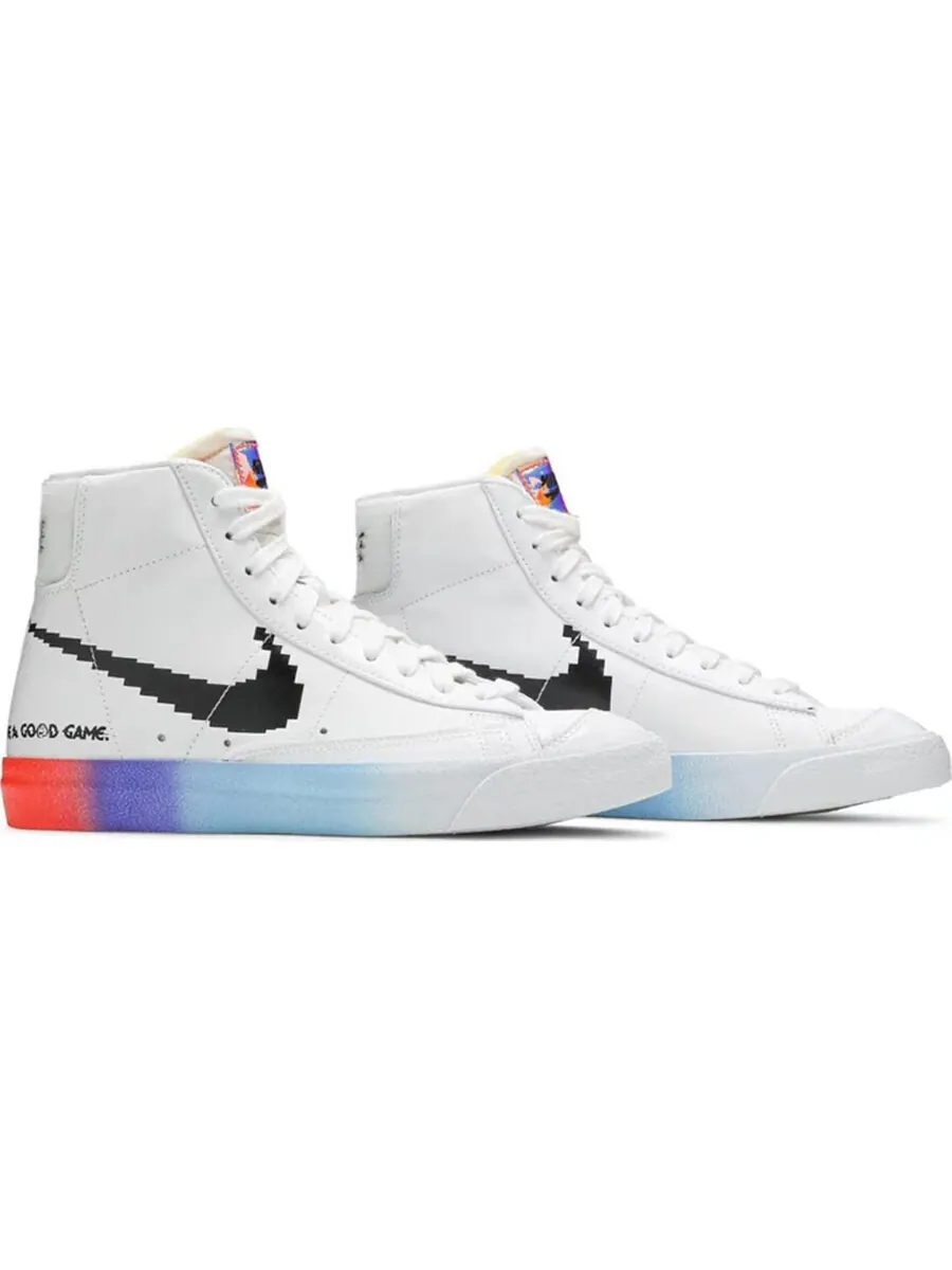 Кроссовки Nike Wmns Blazer Mid '77 — изображение 2 из 4, белый/мультиколор