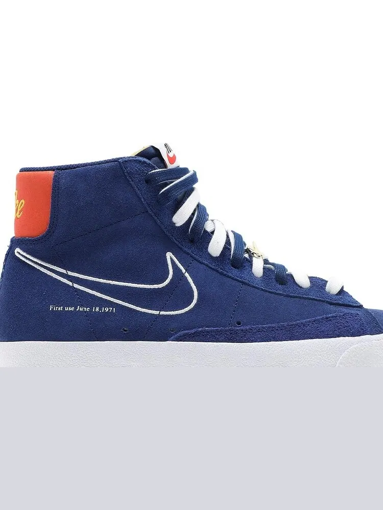 Кроссовки Nike Blazer Mid '77 'First Use - Deep Royal Blue' — изображение 2 из 8, синий
