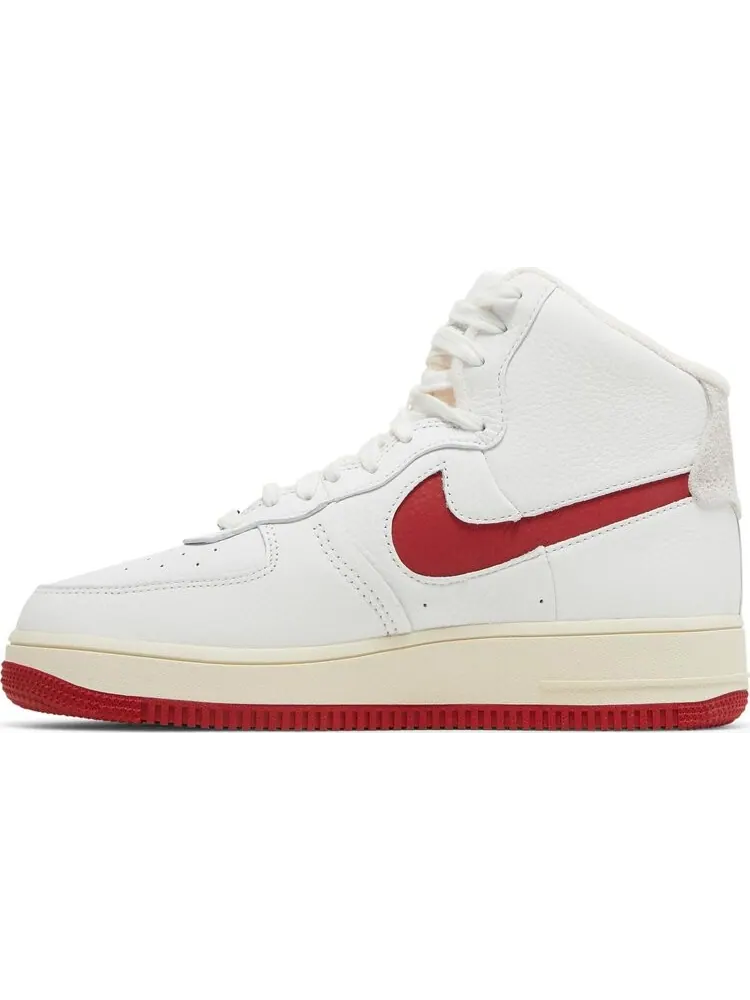 Кроссовки Nike Wmns Air Force 1 High Sculpt 'White Gym Red' — изображение 3 из 8, белый
