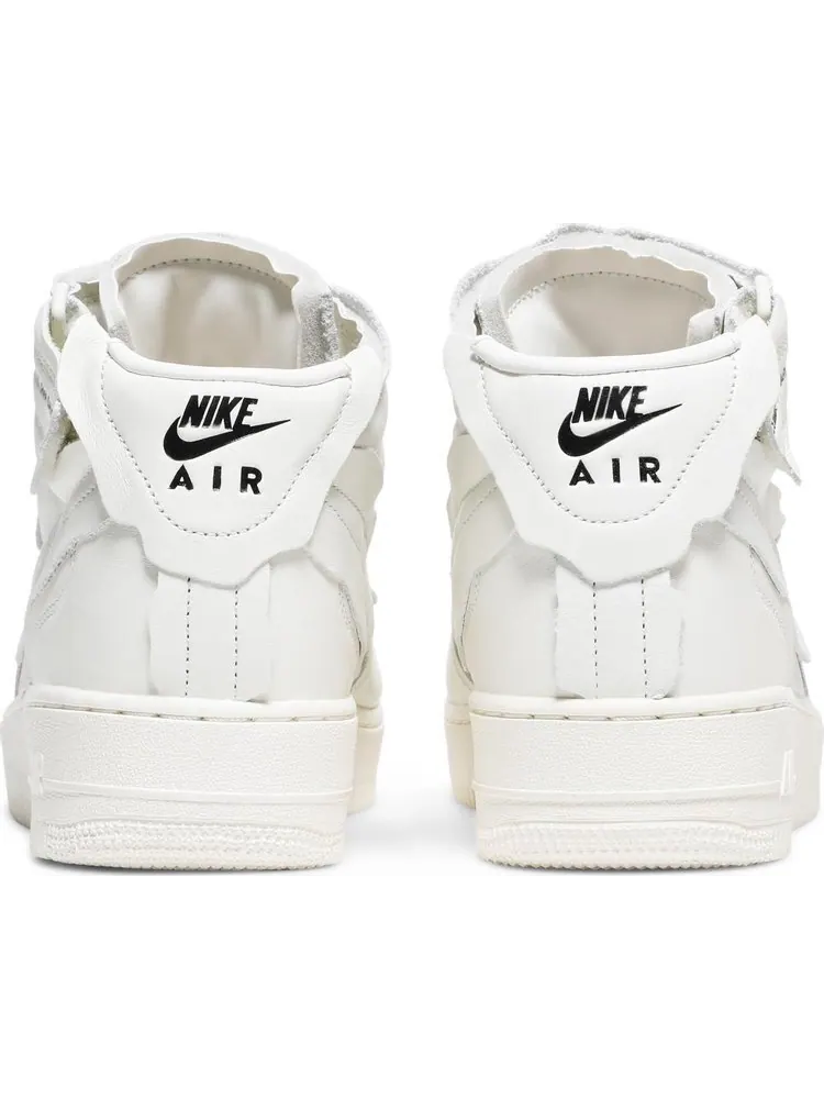 Кроссовки Nike Comme des Garçons x Air Force 1 Mid 'Triple White' — изображение 6 из 8, белый