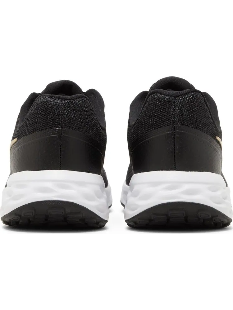 Кроссовки Nike Revolution 6 'Black Metallic Gold' — изображение 6 из 8, черный