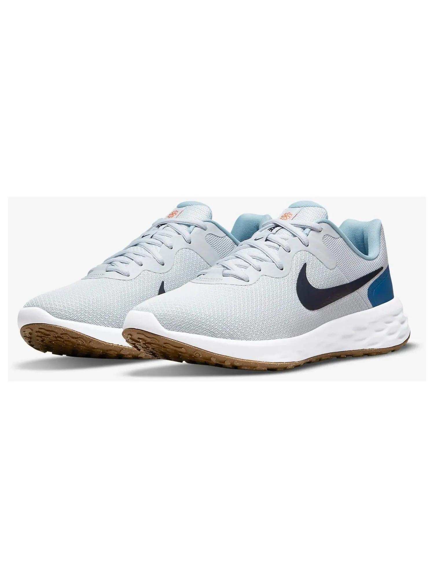 Кроссовки Nike Revolution 6 Next Nature — изображение 2 из 7, платина/синий