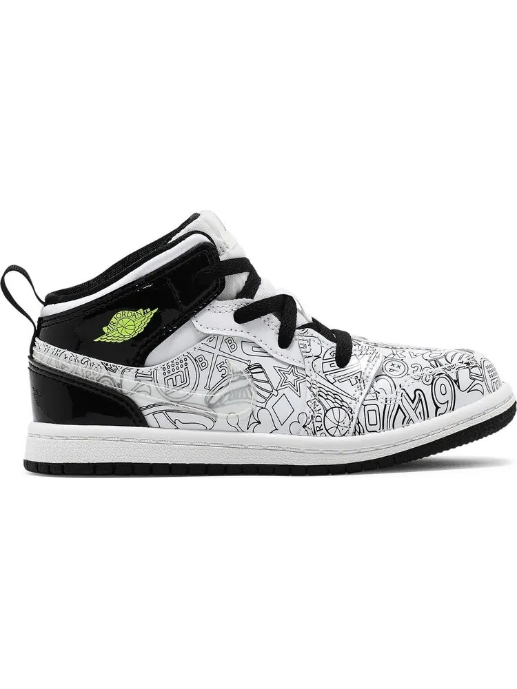 Кроссовки Air Jordan 1 Mid SE TD DIY — изображение 1 из 8, белый