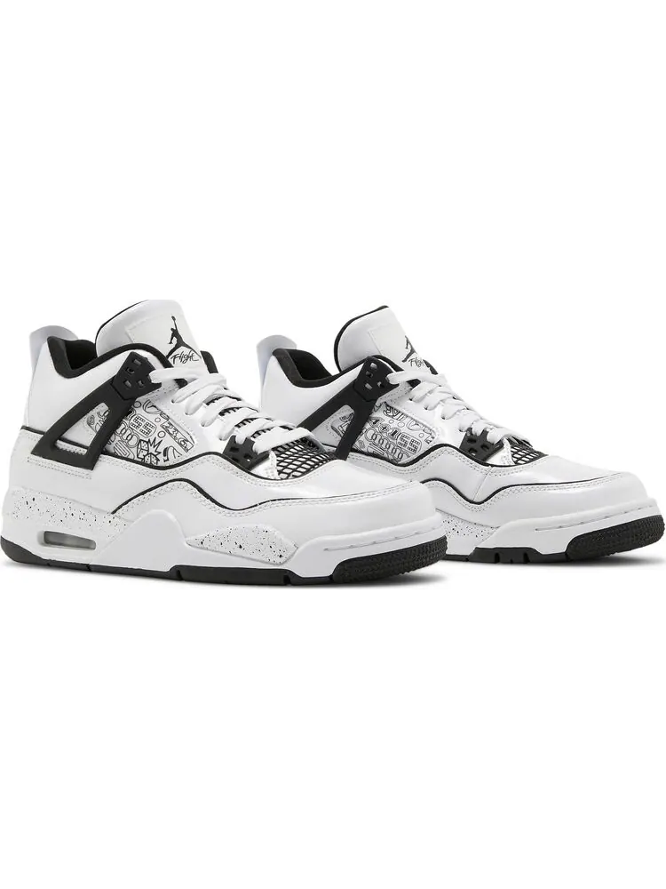 Кроссовки Air Jordan 4 Retro GS DIY — изображение 8 из 8, белый