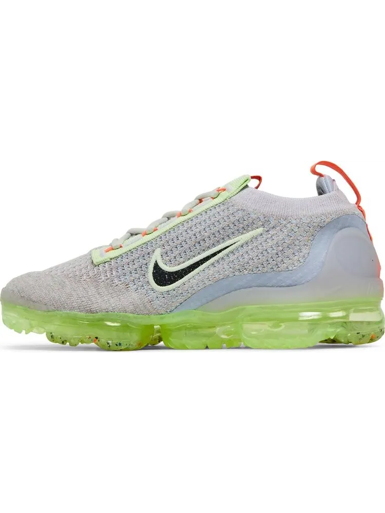 Кроссовки Nike Wmns Air VaporMax 2021 Flyknit 'Light Bone Lime Ice' — изображение 3 из 8, белый