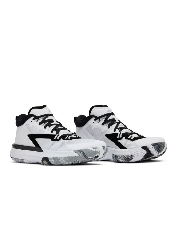 Кроссовки Jordan Zion 1 TB 'White Black' — изображение 8 из 8, белый черный