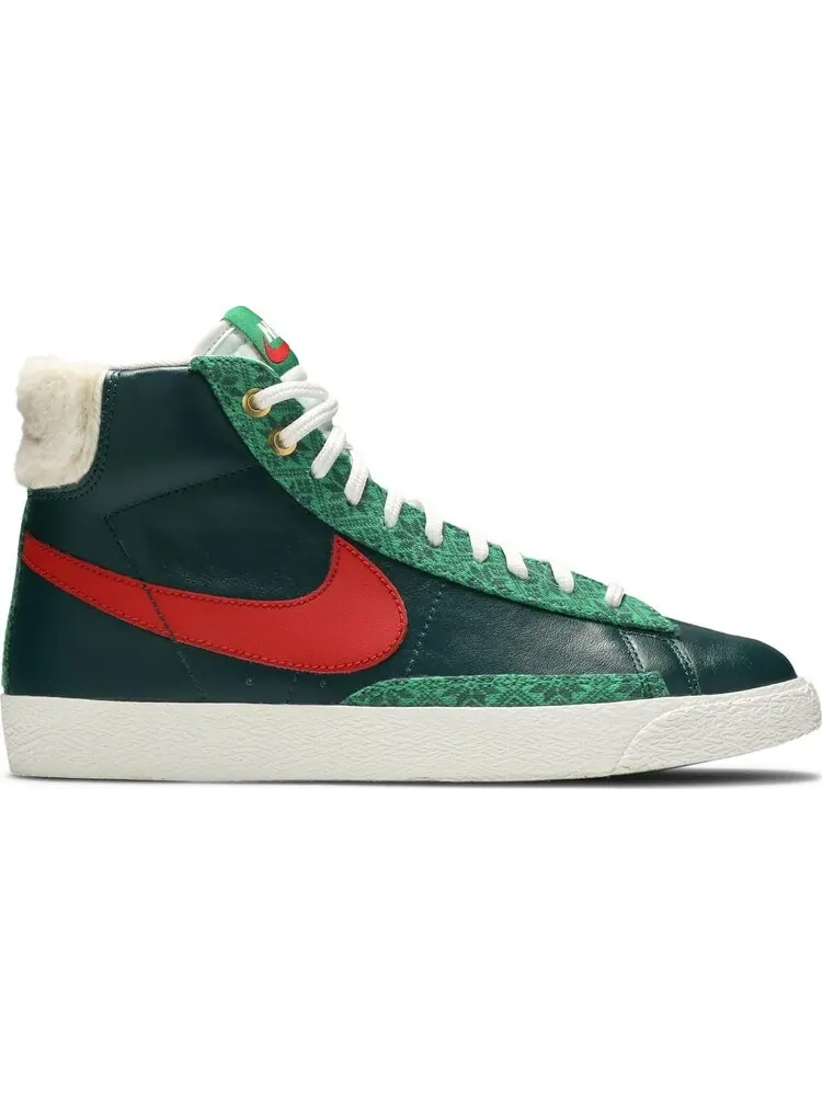 Кроссовки Nike Blazer Mid '77 Vintage GS 'Christmas Sweater' — изображение 1 из 8, зеленый