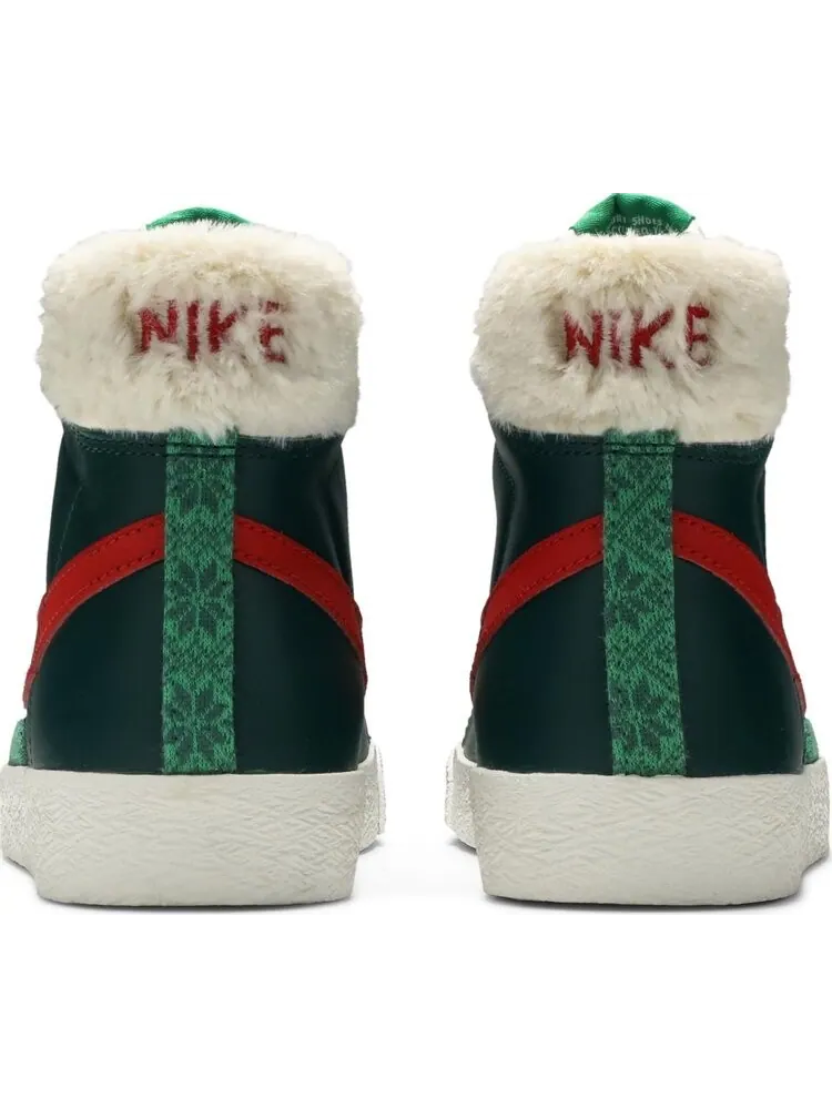 Кроссовки Nike Blazer Mid '77 Vintage GS 'Christmas Sweater' — изображение 6 из 8, зеленый