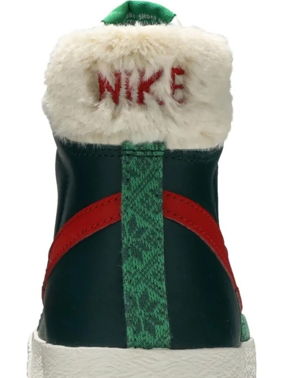 Кроссовки Nike Blazer Mid '77 Vintage GS 'Christmas Sweater' — изображение 7 из 8, зеленый