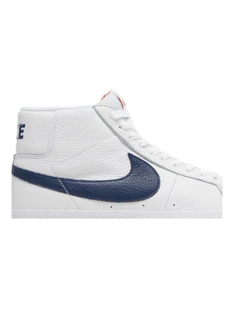 Кроссовки Nike Zoom Blazer Mid ISO SB 'Orange Label - White Navy' — изображение 3 из 9