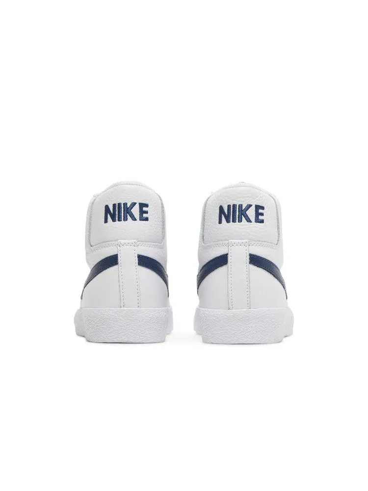 Кроссовки Nike Zoom Blazer Mid ISO SB 'Orange Label - White Navy' — изображение 7 из 9