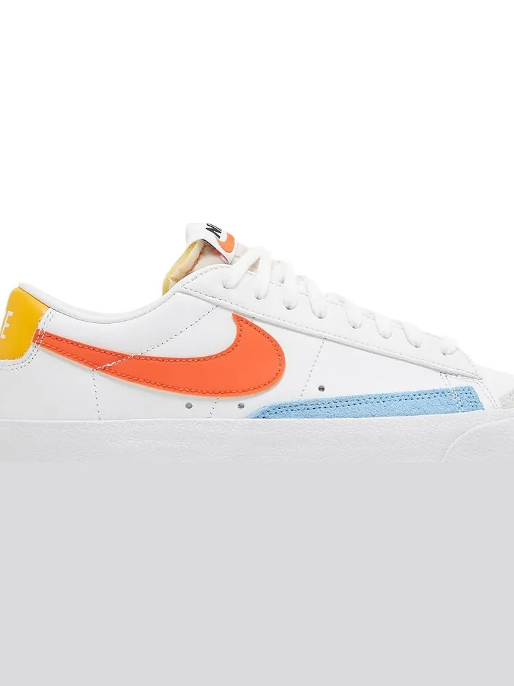 Кроссовки Nike Wmns Blazer Low '77 'White Orange' — изображение 2 из 8, белый