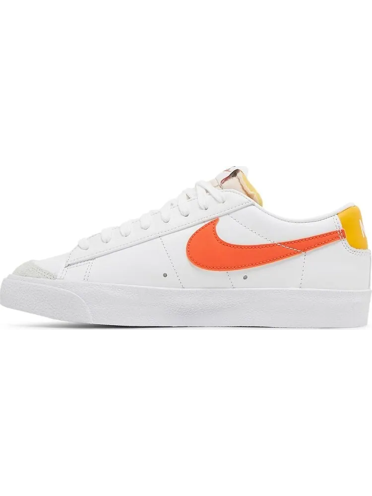 Кроссовки Nike Wmns Blazer Low '77 'White Orange' — изображение 3 из 8, белый