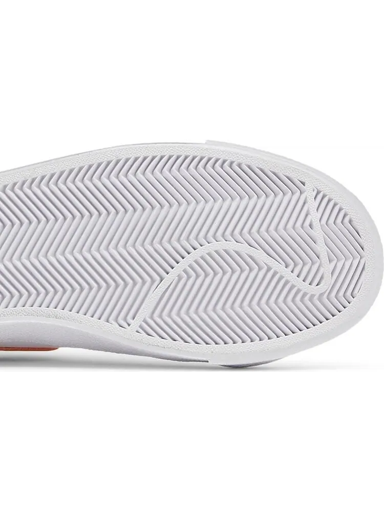 Кроссовки Nike Wmns Blazer Low '77 'White Orange' — изображение 5 из 8, белый