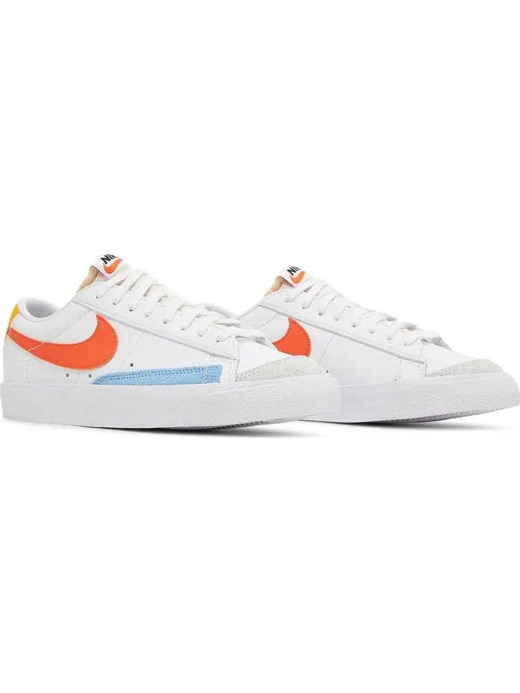 Кроссовки Nike Wmns Blazer Low '77 'White Orange' — изображение 8 из 8, белый